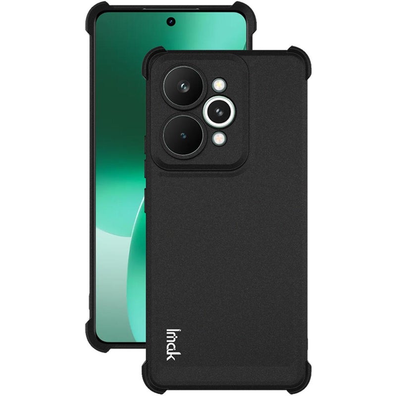 إيماك جراب هاتف Realme 15 5G Global المقاوم للصدمات والوسادة الهوائية من مادة TPU (أسود غير لامع) - Image 2