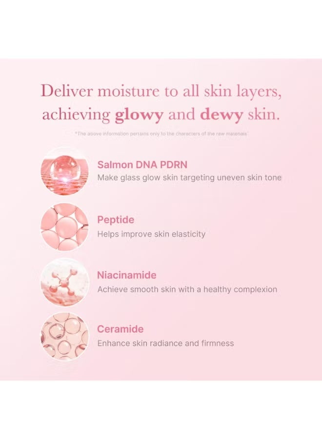 PDRN Pink Niacinamide Milky Toner for Hydrating, Moisturizing, Soothing, Ceramide, Peptide, Glass Glow Skin, Korean Skincare | 150ml - Image 3