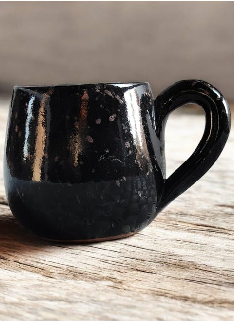 Handmade pottery mug design mug with handle. Capacity: 200-300 ml. Microwave safe