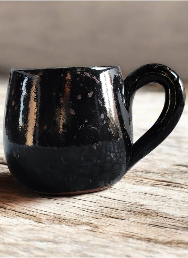 color zone pottery - Handmade pottery mug design mug with handle. Capacity: 200-300 ml. Microwave safe - Image 1