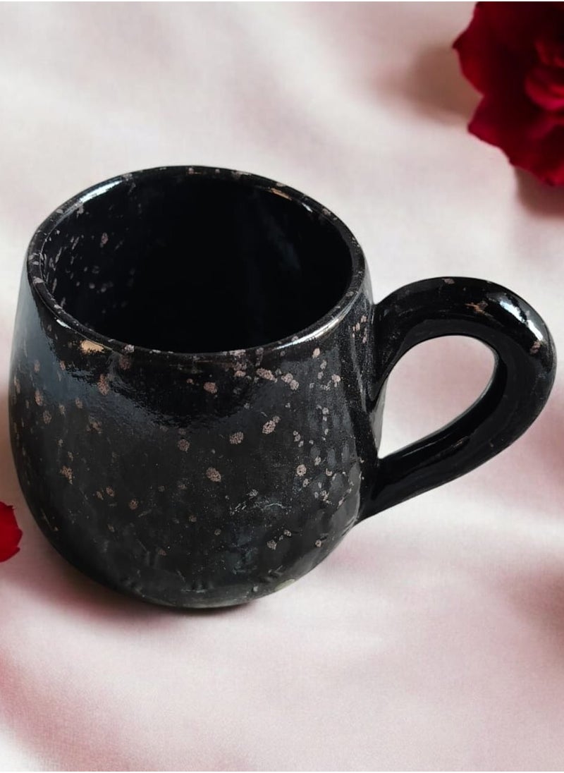 color zone pottery - Handmade pottery mug design mug with handle. Capacity: 200-300 ml. Microwave safe - Image 1