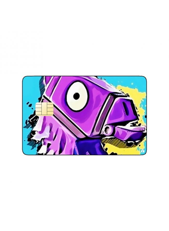 RKN PRINTED BANK CARD STICKER Llama From Fortnite Video Game - Image 1