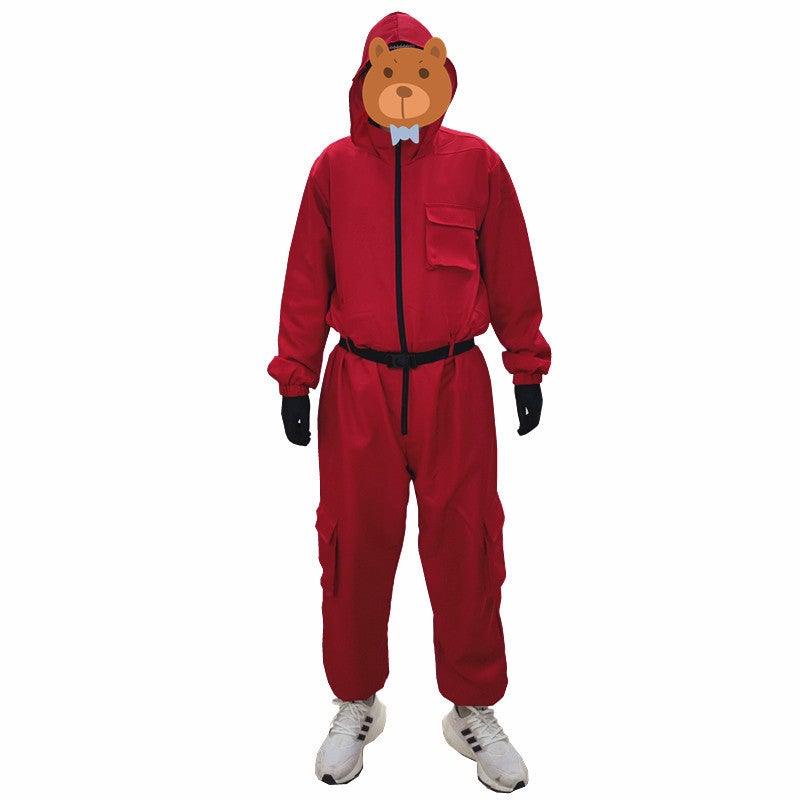 زي أداء هالوين ملابس دالي الأصلية للألعاب الورقية المنزلية كوسبلاي نفس زي كوري لعبة حمراء - Image 3