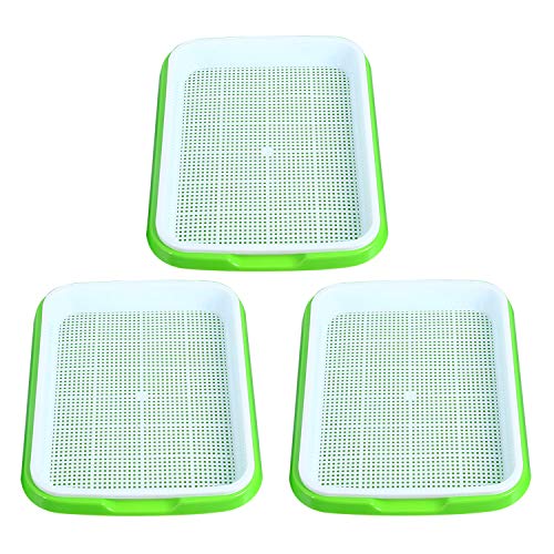 Homend Seed Sprouter Tray, Seed Germination Tray BPA Free Nursery Tray for Seedling Planting Great for for Garden Home Office (3) - Image 1
