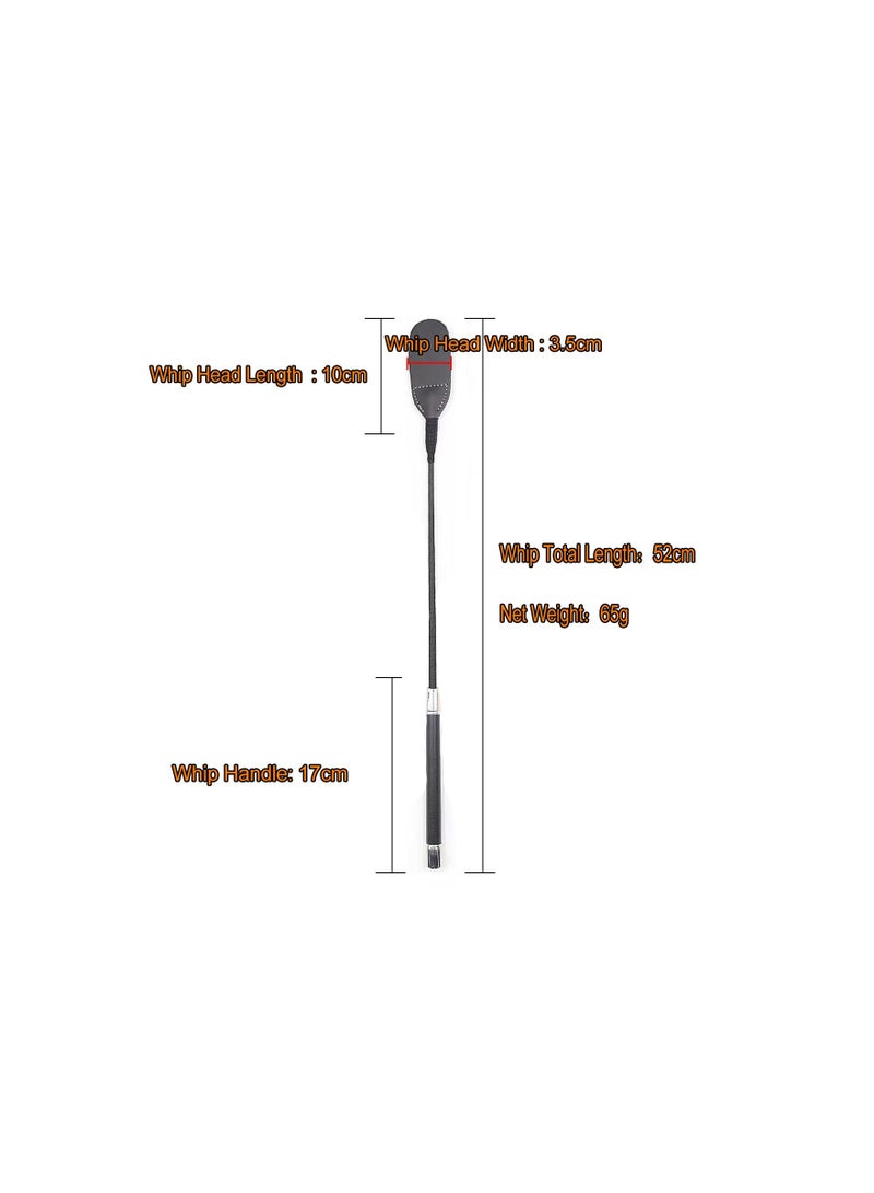 Generic 1-Piece Real Leather Riding Crop Whip,Genuine Top Premium Quality Equestrianism Horsewhip - Image 2
