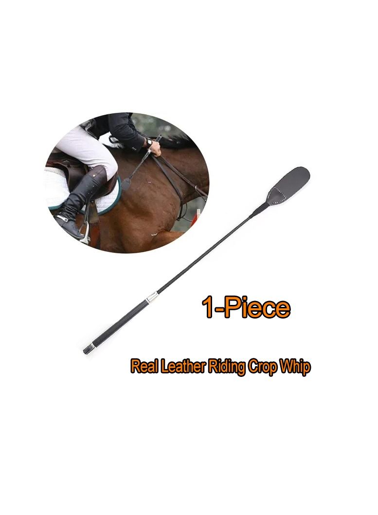 Generic 1-Piece Real Leather Riding Crop Whip,Genuine Top Premium Quality Equestrianism Horsewhip - Image 1