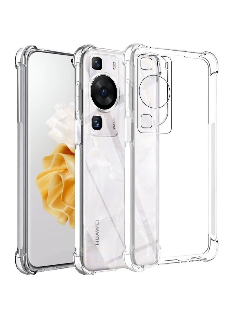 جراب لهاتف Huawei P60 / Huawei P60 Pro ، غطاء ممتص للصدمات من الكريستال فائق النحافة ومضاد للخدش ومرن ومرن ومقاوم للسقوط ، جراب هاتف شفاف ومقاوم للصدمات لهاتف Huawei P60 / P60 Pro شفاف - Image 1