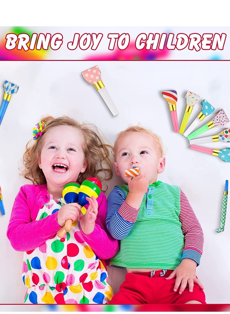 SYOSI Blowouts Noisemakers Funny Party Blowouts Blowers Musical Blowouts Party Horns Colorful Musical Paper Noisemakers Blowouts Whistles Party Supplies Decorative Toys Random Color - Image 4