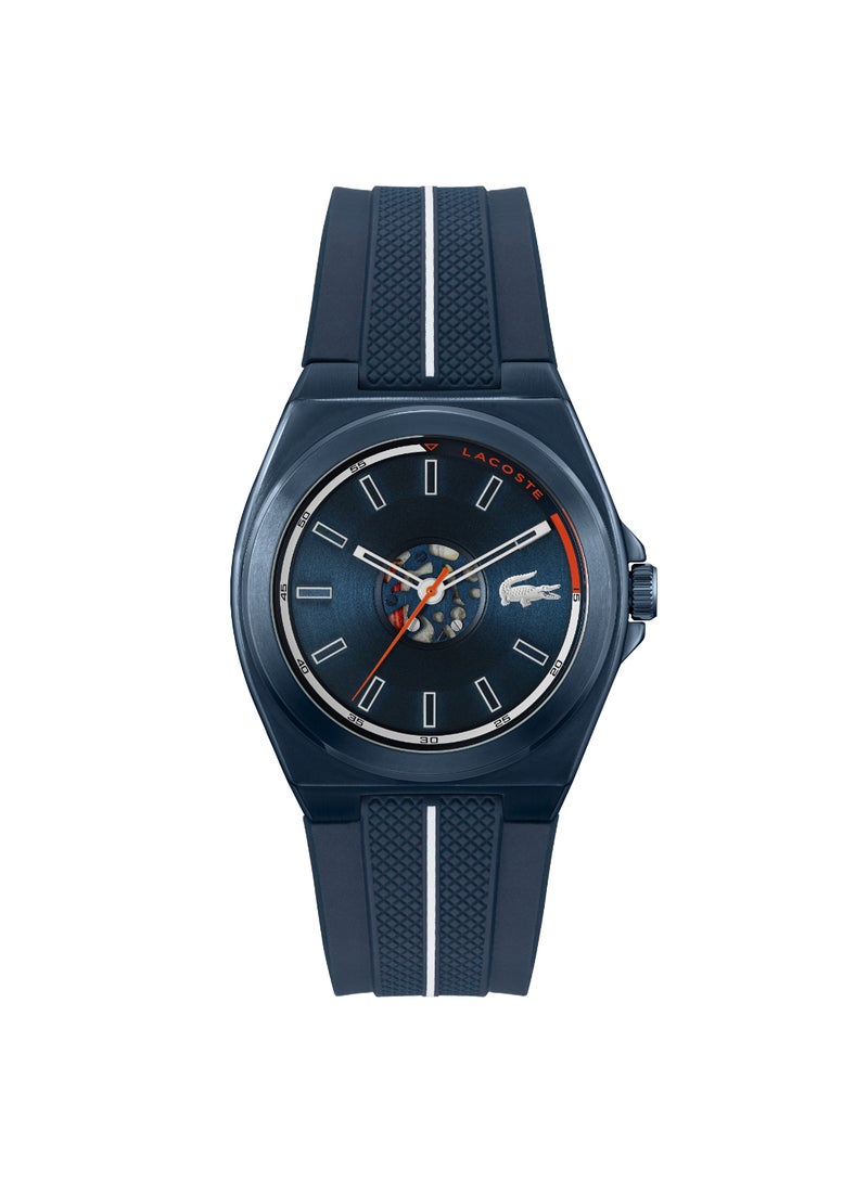 LACOSTE ساعة رجالية دائرية أنالوج بعلبة زرقاء - 2011334 - Image 1