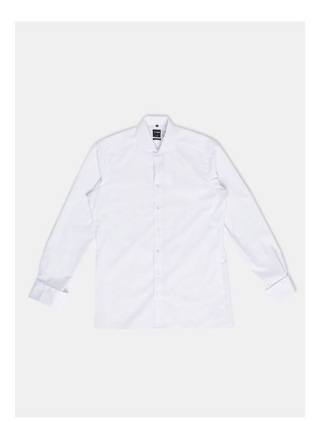 Olymp Collared Neck Long Sleeve Plain/Basic Shirt  - Image 1