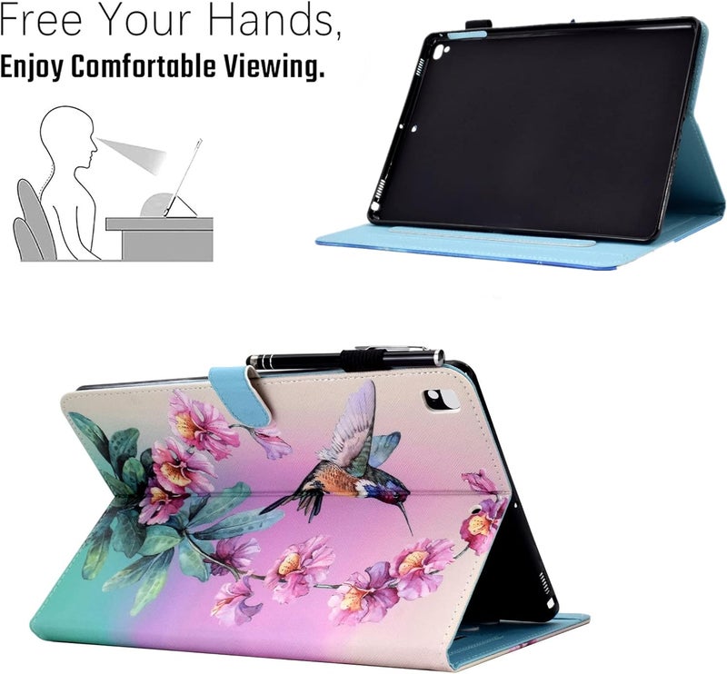 KEROM Fire HD 10 Case (9th/7th/5th Generation, 2019/2017/2015 Release), Premium PU Leather Stand Cover Case for Fire HD 10 Tablet 9th/7th/5th Gen, Auto Wake/Sleep, Bird - Image 5