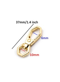 Generic Carabiner Hook - 6Pcs. Edge Keychain Durable Metal  Buckle (1.4 inch)  - Image 2