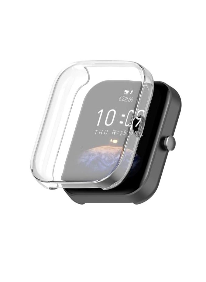 Shockproof Watch Case Compatible with Amazfit Bip 5 , TPU Soft Silicone Screen Protector, Shockproof and Scratch Resistant Watch Case,Clear Full... - Image 1
