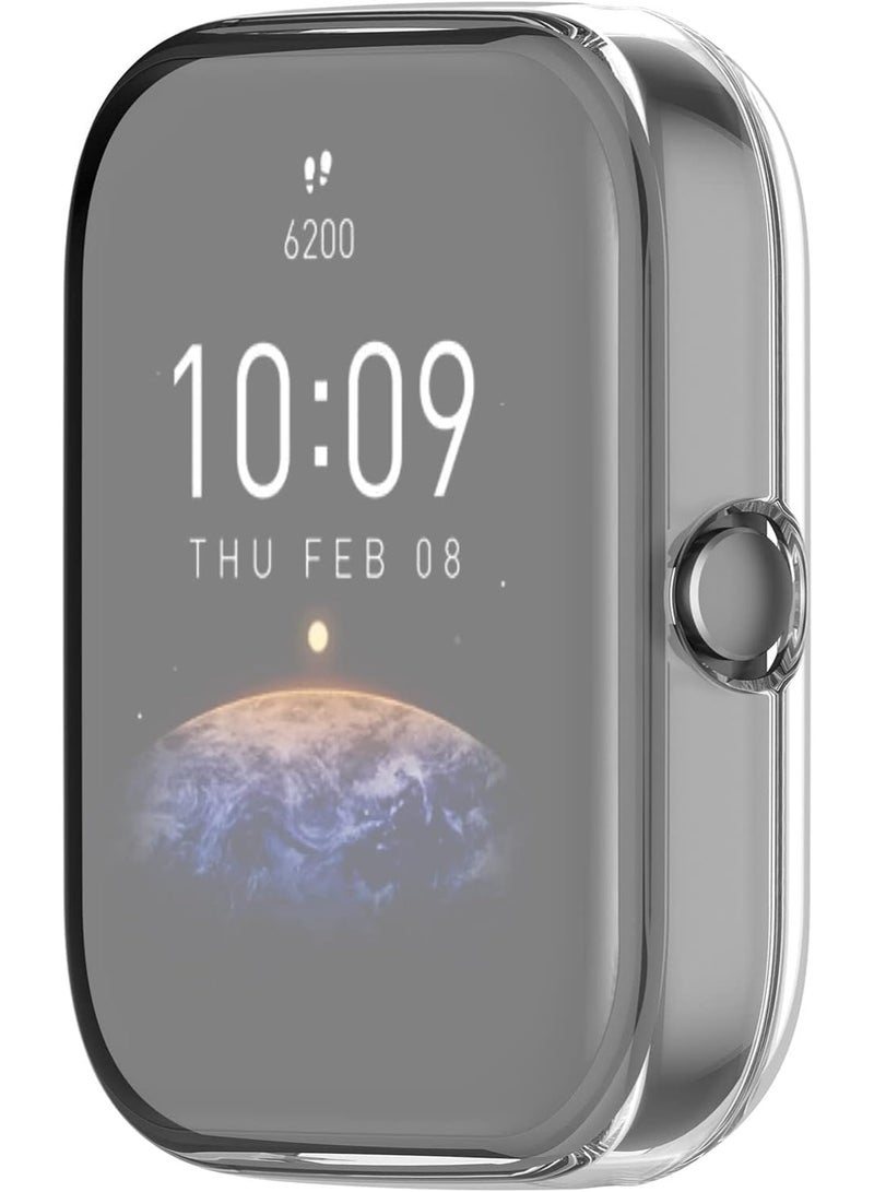 Shockproof Watch Case Compatible with Amazfit Bip 5 , TPU Soft Silicone Screen Protector, Shockproof and Scratch Resistant Watch Case,Clear Full... - Image 3