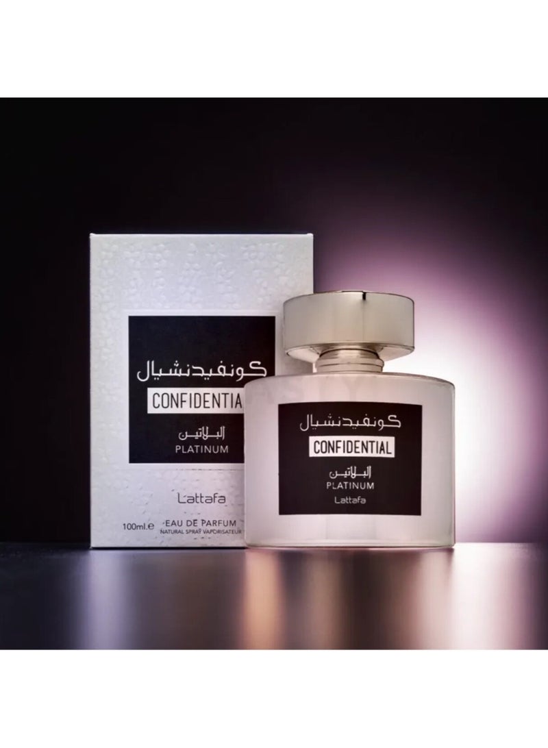 لطافة عطر كونفيدنشيال بلاتين او دي بارفان100مل - Image 1