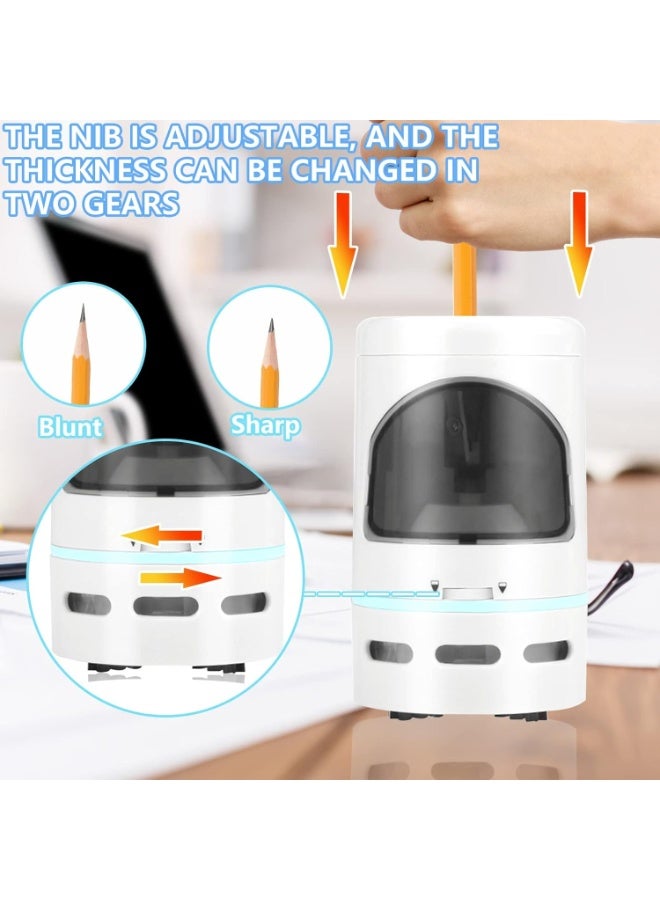 Excefore Electric Pencil Sharpener, Auto-Stop and with Vacuum Cleaner for 6-8mm Pencils, for Children Students Used in School Classroom and Offices - Image 3