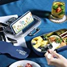 Shivaaro Lunch Box 2 Stainless Steel Containers Plastic 2stik Fork Leak Proof Tiffin Box with Removable Inner Plate for Women and Men Office Kids to School Full Meal Multi Color - Image 2
