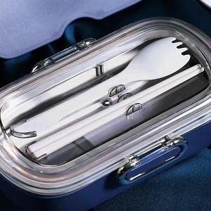 Shivaaro Lunch Box 2 Stainless Steel Containers Plastic 2stik Fork Leak Proof Tiffin Box with Removable Inner Plate for Women and Men Office Kids to School Full Meal Multi Color - Image 5