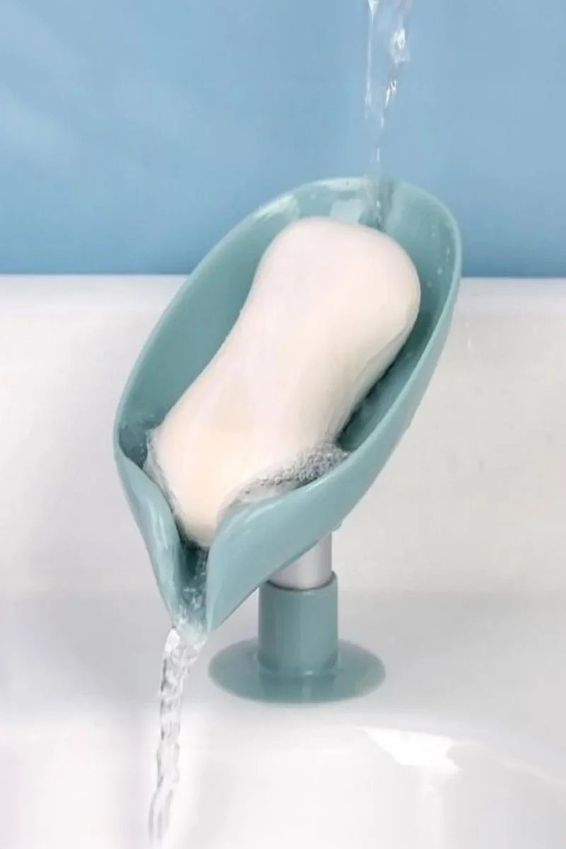 Pikas Practical Suction Cup Soap Dish with Water Drain | Water Repellent Solid Soap Dispenser with Suction Cup DG1291