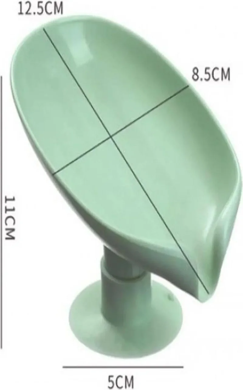 Pikas Practical Suction Cup Soap Dish with Water Drain | Water Repellent Solid Soap Dispenser with Suction Cup DG1291