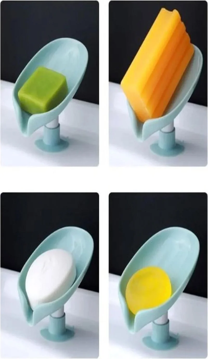Pikas Practical Suction Cup Soap Dish with Water Drain | Water Repellent Solid Soap Dispenser with Suction Cup DG1291