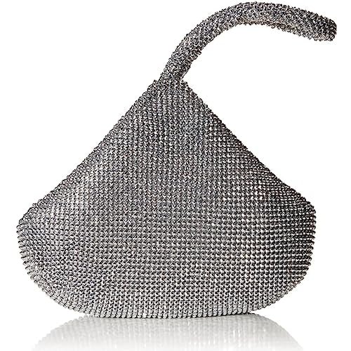 Jessica McClintock womens Staci Mesh Wristlet Pouch, Silver Ii, One Size - Image 1