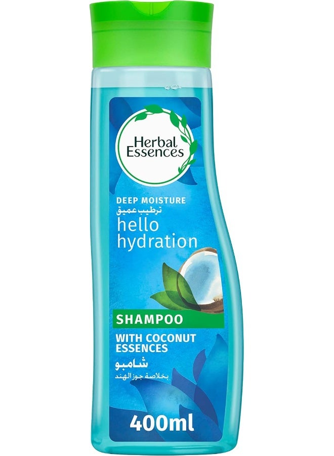 Herbal Essences Hello Hydration Moisturizing Shampoo with Coconut Essences, 400ml - Image 1