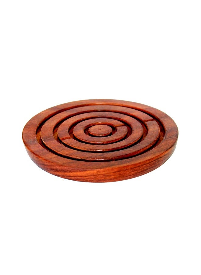StonKraft 6" Inches Wooden Labyrinth Board Game Ball in a Maze Puzzle Toys - Indoor Puzzle Game Gifts for Young Adults - Image 4