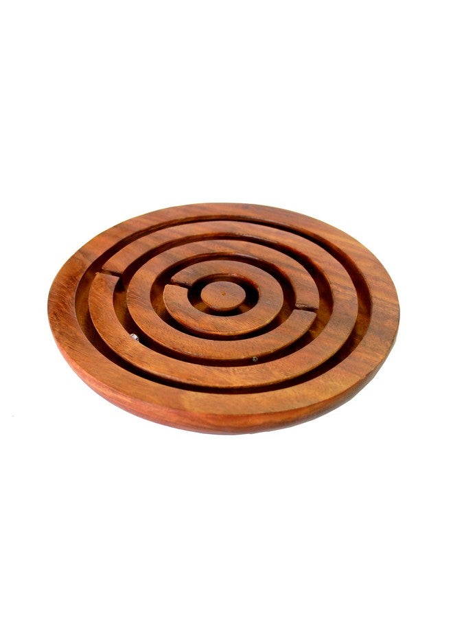 StonKraft 6" Inches Wooden Labyrinth Board Game Ball in a Maze Puzzle Toys - Indoor Puzzle Game Gifts for Young Adults - Image 5