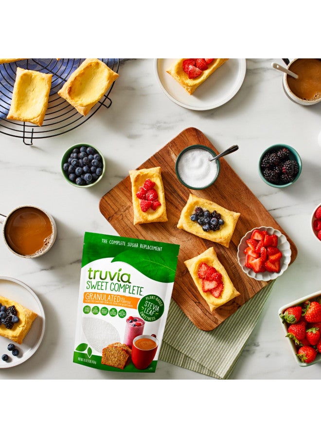 Truvia Truvia Sweet Complete Granulated All-Purpose Calorie-Free Sweetener from the Stevia Leaf, 16 oz Bag (Pack of 1) - Image 3