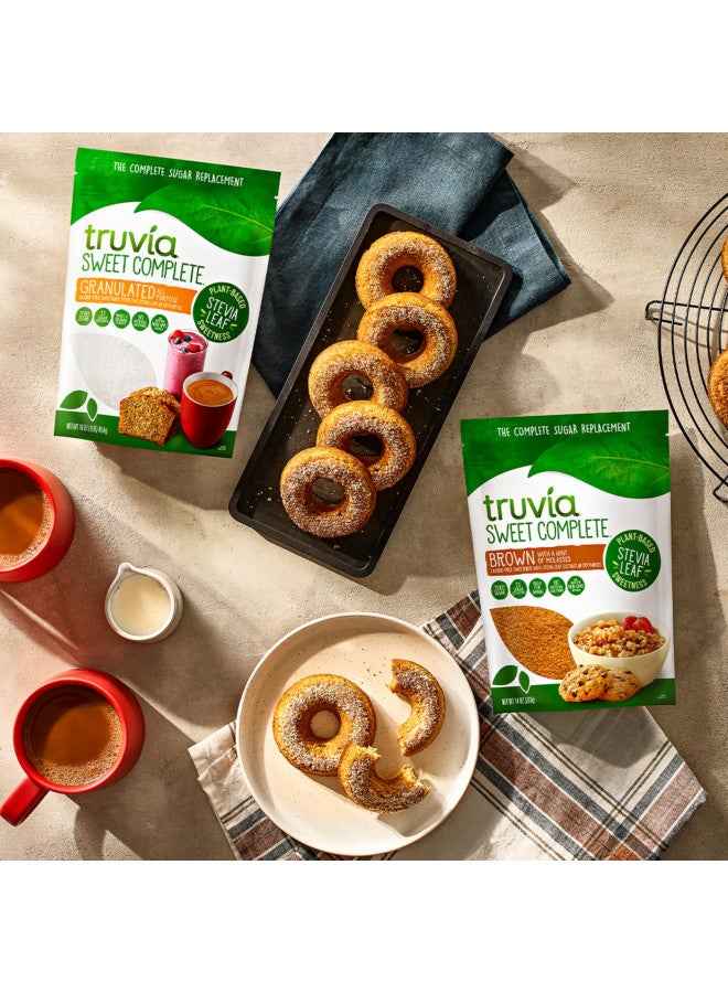 Truvia Truvia Sweet Complete Granulated All-Purpose Calorie-Free Sweetener from the Stevia Leaf, 16 oz Bag (Pack of 1) - Image 4