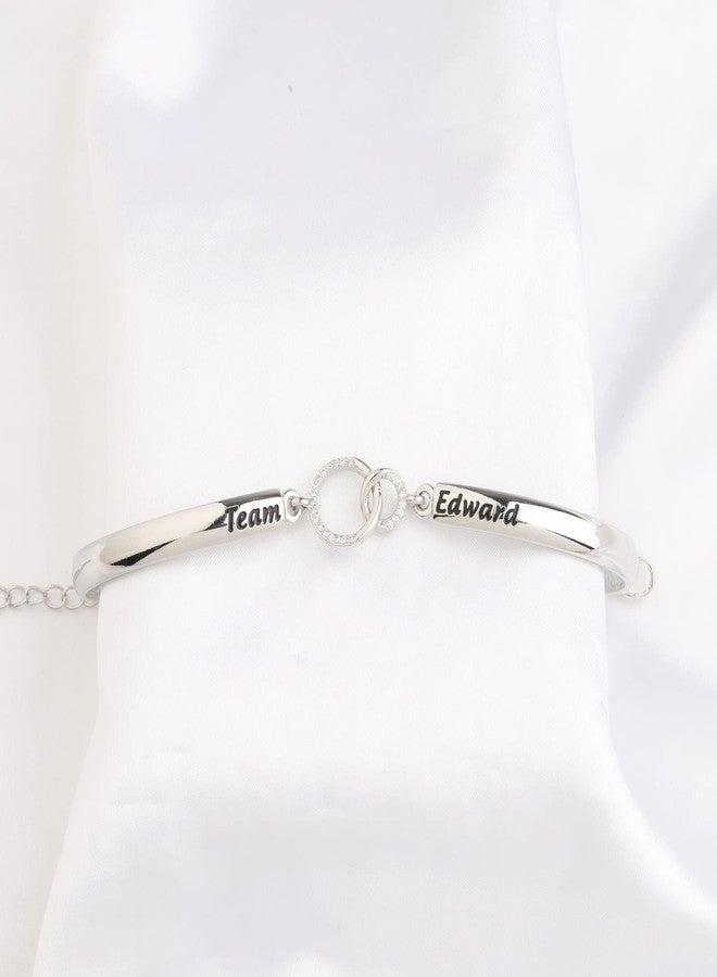 HOLLP Vampire Lover Gift Team Edward Bracelet Fan Gift Birthday Gift for Her (Team Edward-S) - Image 4