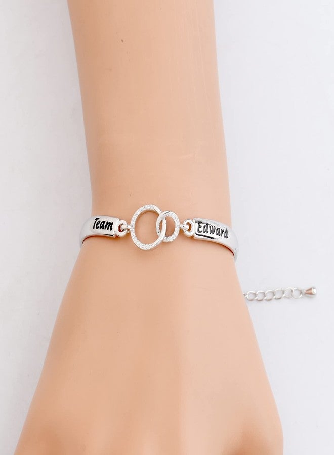 HOLLP Vampire Lover Gift Team Edward Bracelet Fan Gift Birthday Gift for Her (Team Edward-S) - Image 3