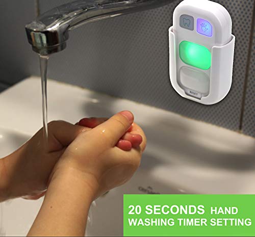 LUXSWAY Timer Luxsway, 2 Minutes Teeth Brush Timer and 20 Seconds Hand Wash for Kids Training Coach, Wireless Battery Powered Indicator Light 2Pack - Image 4