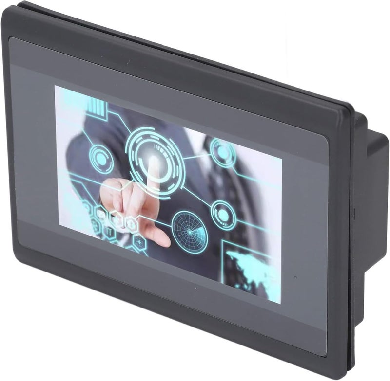 Asixxsix HMI PLC Touch Screen 4.3 Inch TFT LCD 480x272Px 16M Flash Memory with 600MHz ARM9 CPU for FX3U Series Controllers, Compact 130x80mm Opening Size with IP65 Front Panel - Image 4