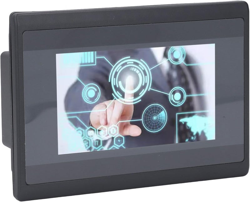 Asixxsix HMI PLC Touch Screen 4.3 Inch TFT LCD 480x272Px 16M Flash Memory with 600MHz ARM9 CPU for FX3U Series Controllers, Compact 130x80mm Opening Size with IP65 Front Panel - Image 3