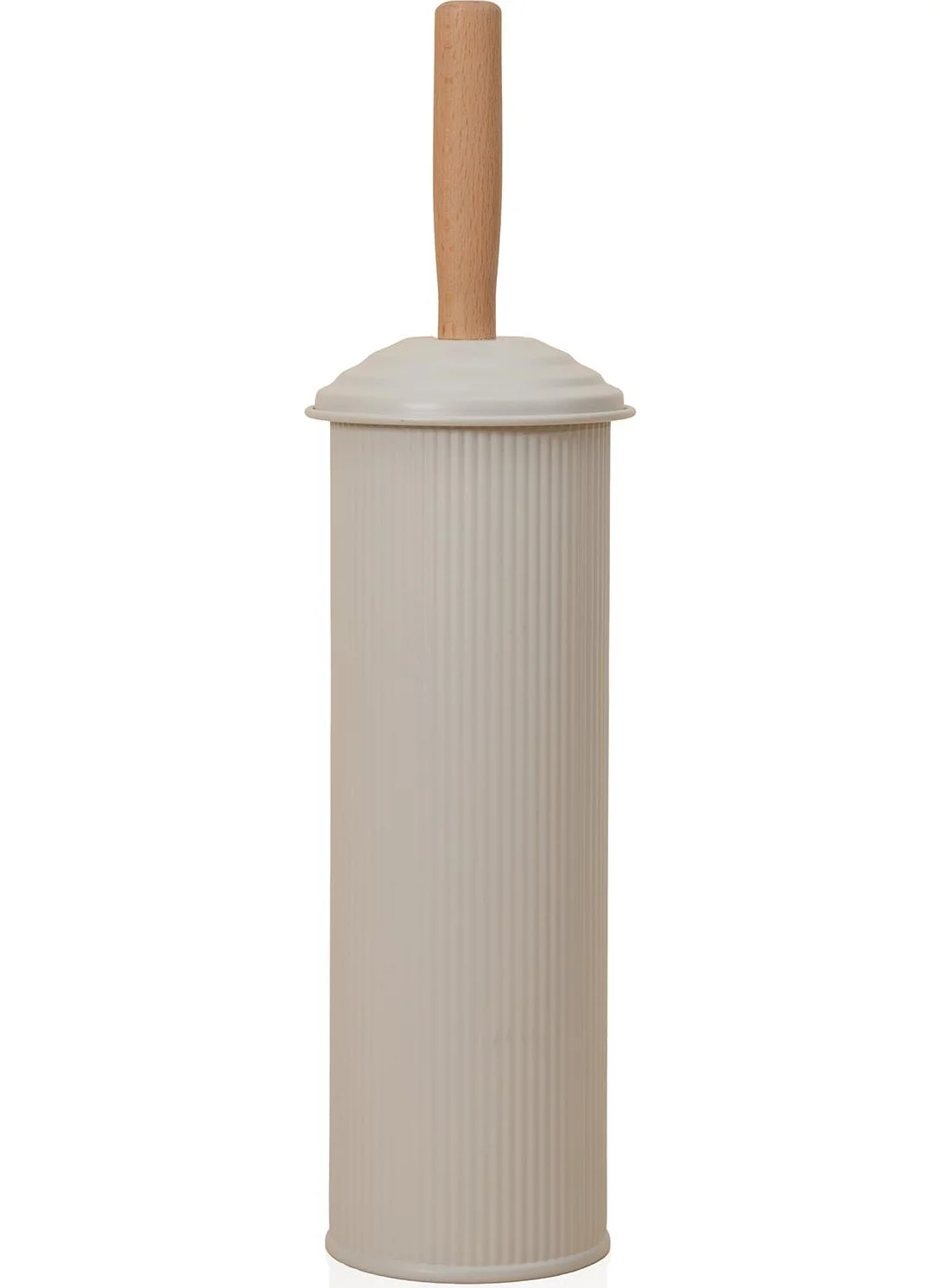 The Mia Stripe Toilet Brush Beige