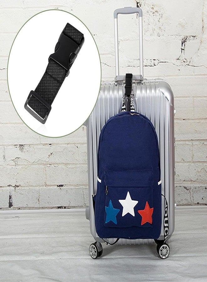 iCONY 2 Luggage Strap (2" X6.5FEET Color) + 1 ADD ON BAGAGGE Belt(1"X20" Black) with Quick Release Buckle Adjustable, Premium Accessory for Travel Bag Closure Bright Colors (3PACK, Gold) - Image 3
