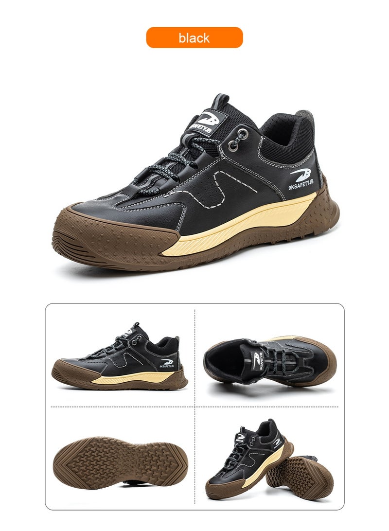 Steel Toe Shoes for Men Lightweight Safety Shoes Comfortable Puncture Proof Slip On Indestructible Work Shoes and Fashion Sneakers. - Image 1