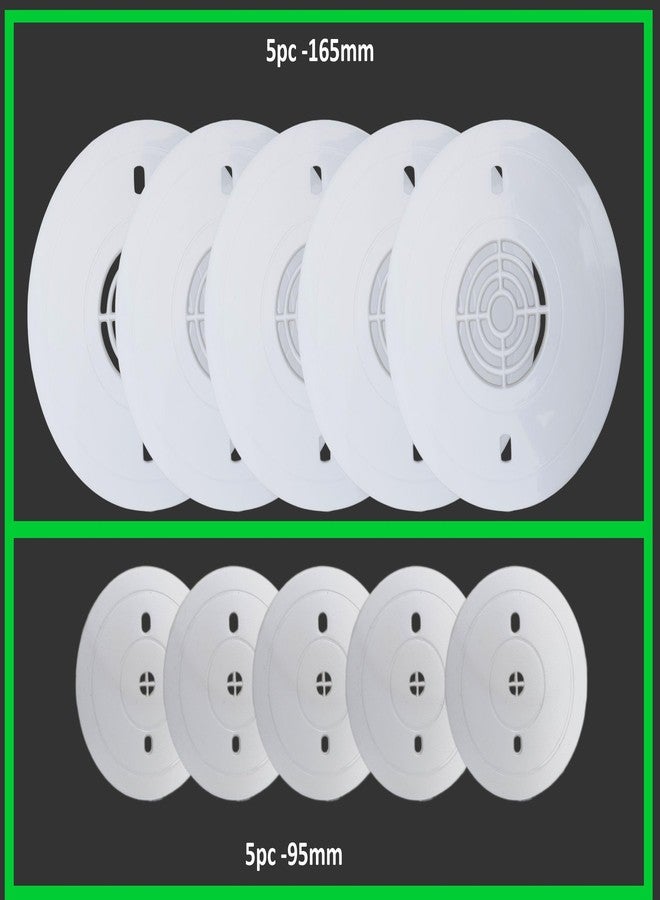 ES EKSAFAR ESEKSAFAR Electrical Fan Round Sheet Plastic, Fan Sheet Cover Wall Plug size- 5pc-165mm and 5pc - 95mm (Pack of 10pc/set) - Image 2
