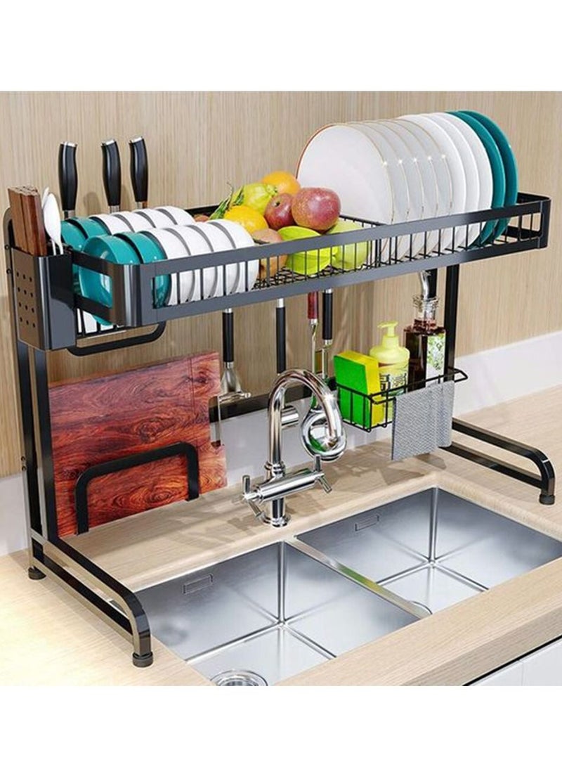 Orchid Dish Drying Rack Over Sink Kitchen Supplies Storage Shelf Tableware Drainer Organizer Utensils Holder - Image 5