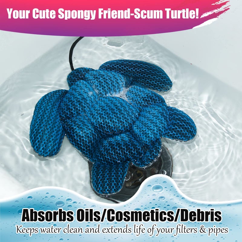 A ANSLCA ANSLCA Hot Tub Scum Absorber, Scum Turtle Hot Tub Cleaner Hot Tub Sponges to Soak up Oils- Must Have Hot Tub Accessories for Adults Hot Tub Scum Sponge- Keeps Your Hot Tub Water Clean and Clear - Image 5
