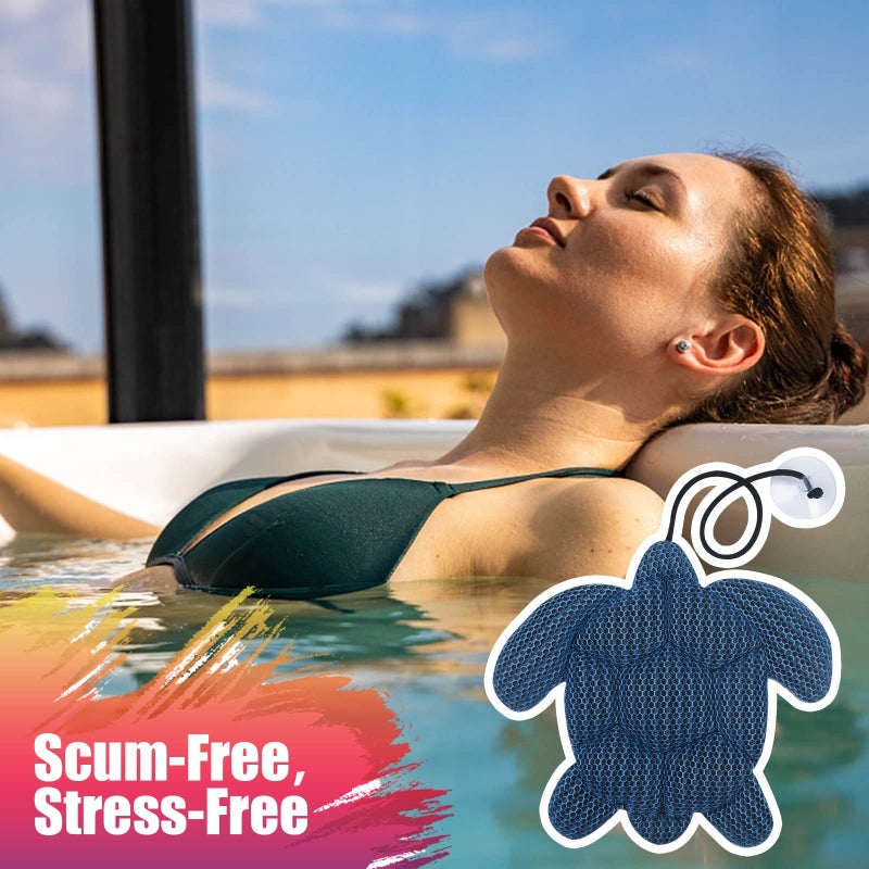 A ANSLCA ANSLCA Hot Tub Scum Absorber, Scum Turtle Hot Tub Cleaner Hot Tub Sponges to Soak up Oils- Must Have Hot Tub Accessories for Adults Hot Tub Scum Sponge- Keeps Your Hot Tub Water Clean and Clear - Image 2