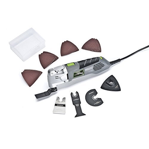 Genesis GMT25T 2.5-Amp Variable Speed Oscillating Tool with Tool-less Blade Change 17-Piece Accessory Set and 2 Year Warranty - Image 2