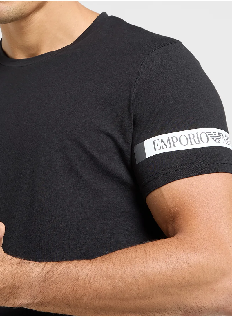 امبوريو ارماني Essential Crew Neck T-Shirt