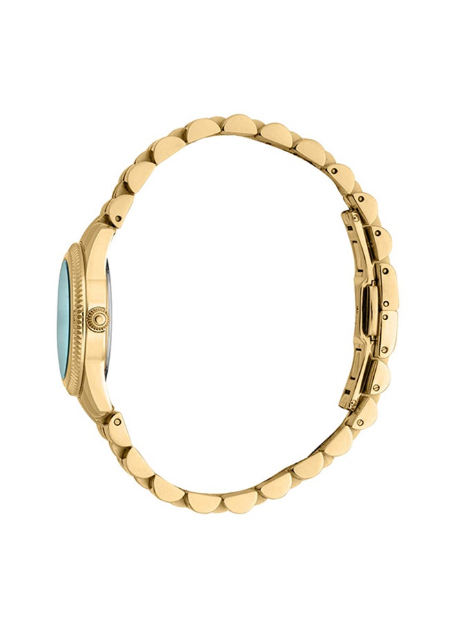 roberto cavalli ساعة يد نسائية أنالوج من الفولاذ المقاوم للصدأ RC5L074M0065 SET - 22 مم  - Image 3