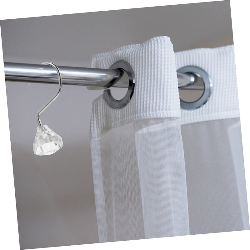 Pineapple Shower Curtain Hooks Set Of 12 Crystal Bath Hooks Modern Stylish Living Bedroom - Image 4