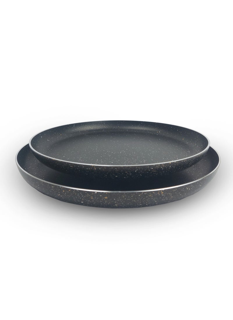Aky Pizza Tray Set Turkish Granite 30-26 Cm  - Image 1