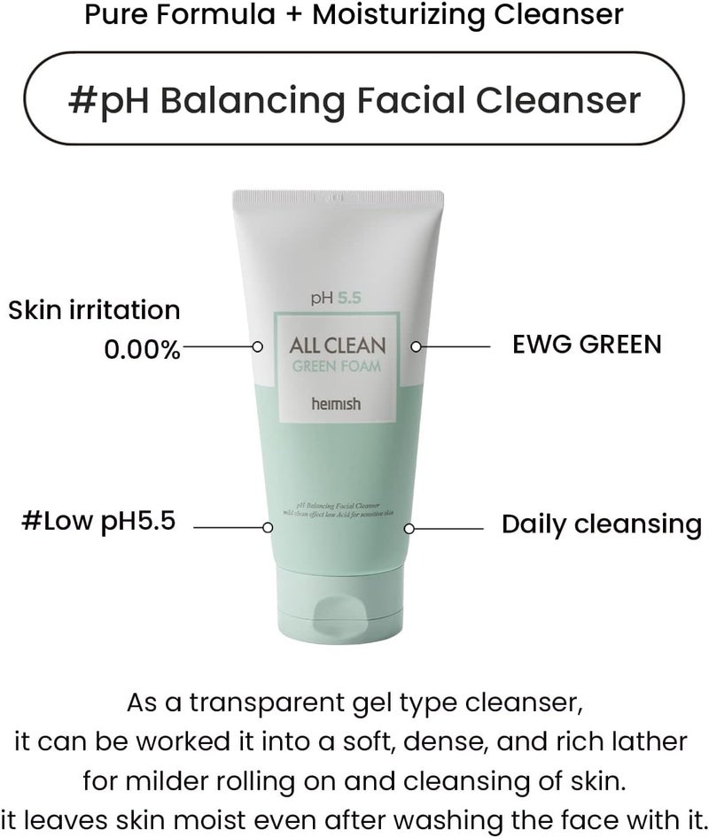 Heimish All Clean Green Foam, Cleanser, 150 g - Image 3