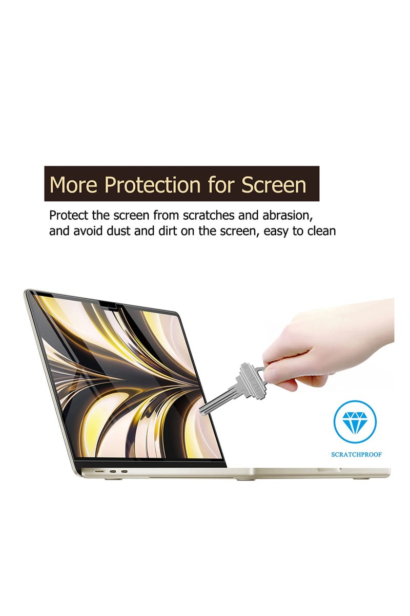 Anti Glare Screen Protector for New Apple 2025-2024-2023 MacBook Air 15 inch (Model: A3241 A3114 A2941) Laptop with M4 M3 M2 Chip 15.3 inch Laptop,Anti Fingerprint (Matte) Shield - Image 3